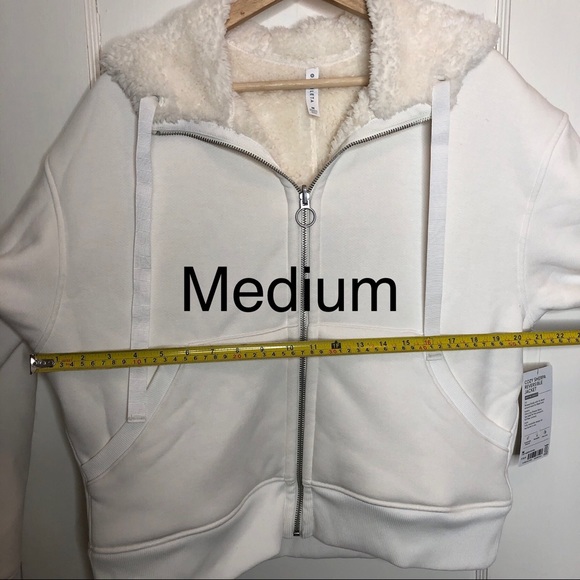 NWT Athleta Cozy Sherpa Reversible Jacket White - Picture 13 of 16